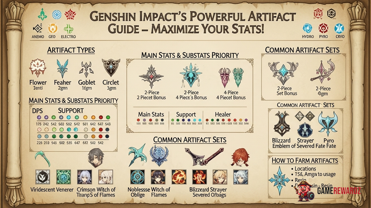 Genshin Impact's Powerful Artifact Guide – Maximize Your Stats!